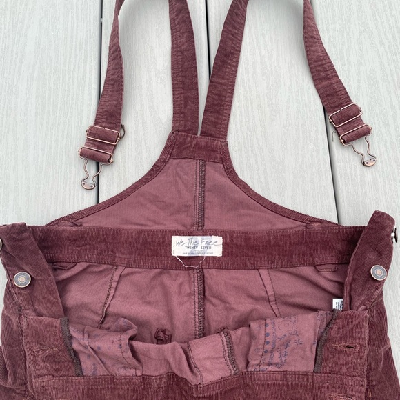 Free People corduroy skinny fit overalls - Picture 6 of 7